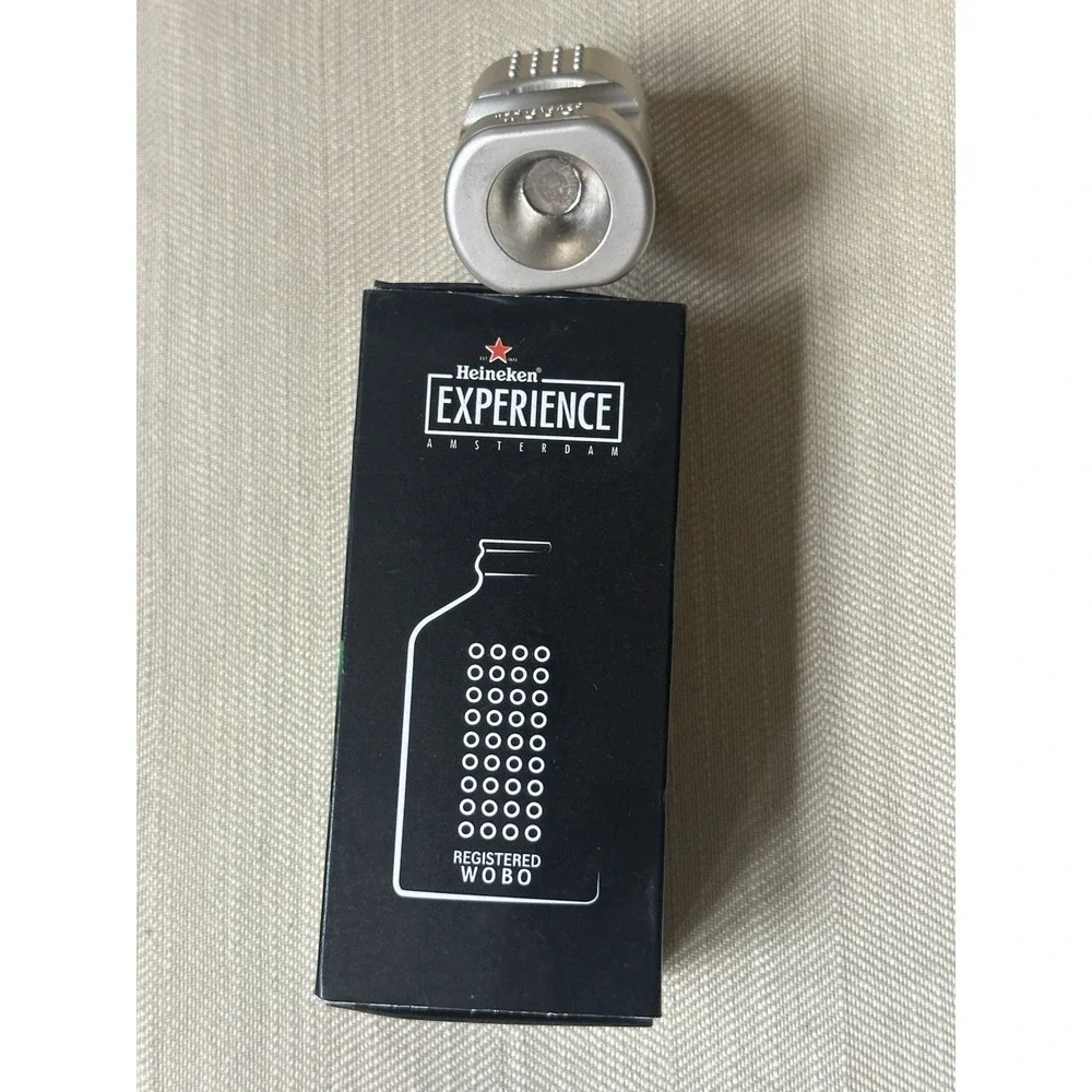 NEW - HEINEKEN EXPERIENCE BEER BOTTLE OPENER KEY CHAIN REGISTERED WOBO AMSTERDAM